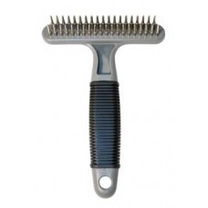 Grooming rake, double row